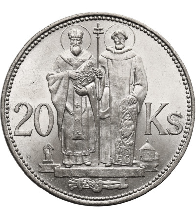 Slovakia. 20 Korún 1941, Saints Cyril and Methodius