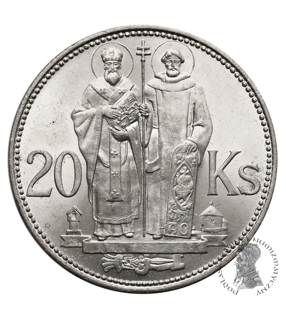 Slovakia. 20 Korún 1941, Saints Cyril and Methodius