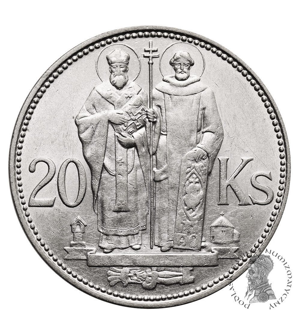 Slovakia. 20 Korún 1941, Saints Cyril and Methodius