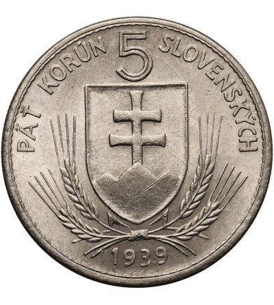 Slovakia. 5 Korún 1939