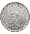 Czechoslovakia. 10 Korun 1928, 10th Anniversary of Independence