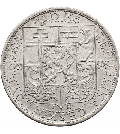 Czechoslovakia. 20 Korun 1937, Death of President Masaryk