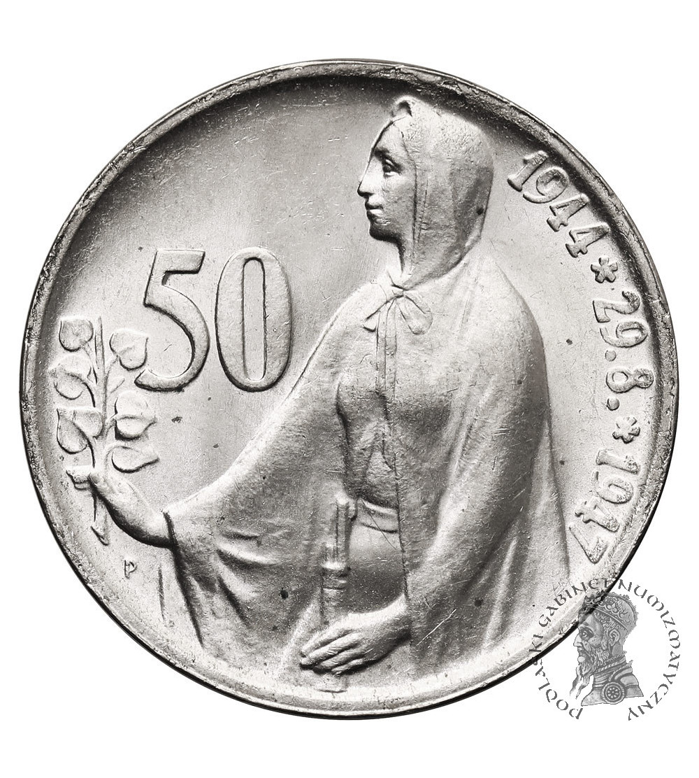 Czechoslovakia. 50 Korun 1947, 3rd anniversary of the Slovak Uprising