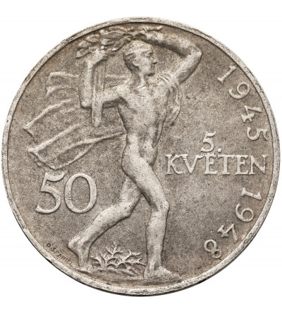 Czechoslovakia. 50 Korun 1948, 3rd Anniversary of the Prague Uprising