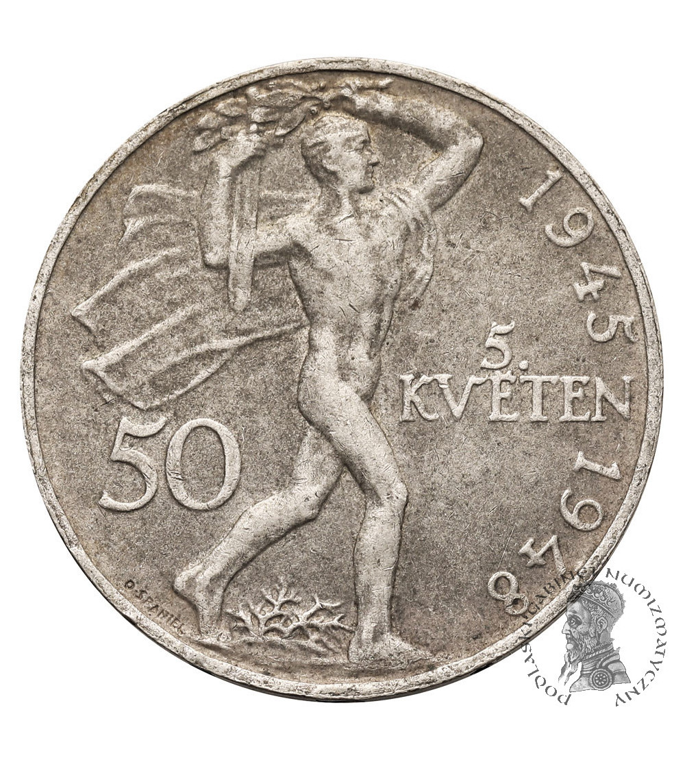 Czechoslovakia. 50 Korun 1948, 3rd Anniversary of the Prague Uprising