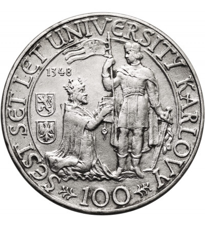 Czechoslovakia. 100 Korun 1948, 600th Anniversary of Charles University