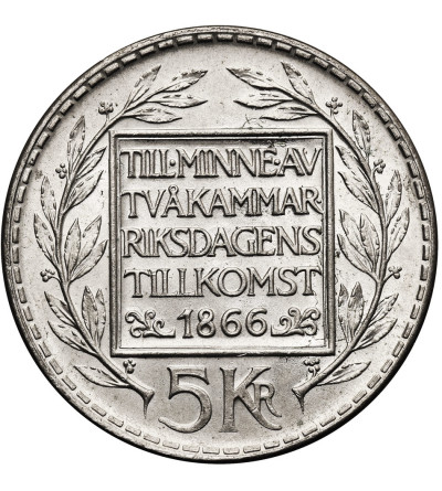 Sweden. 5 Kronor 1966, 100th Anniversary of Constitutional Reform