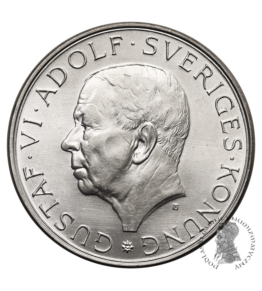 Sweden. 5 Kronor 1972, 90th Birthday Anniversary of Gustav VI Adolf