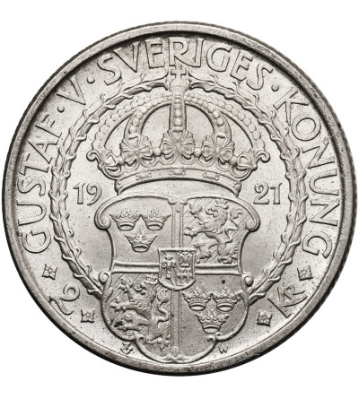 Sweden. 2 Kronor 1921, 400th Anniversary of Gustaf Vasa's Liberation War