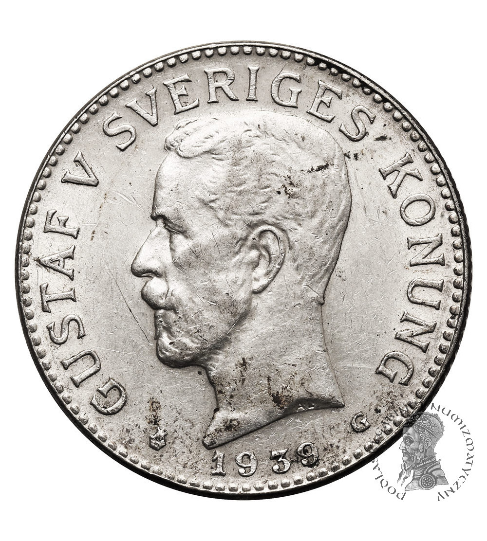 Sweden. 2 Kronor 1939 G