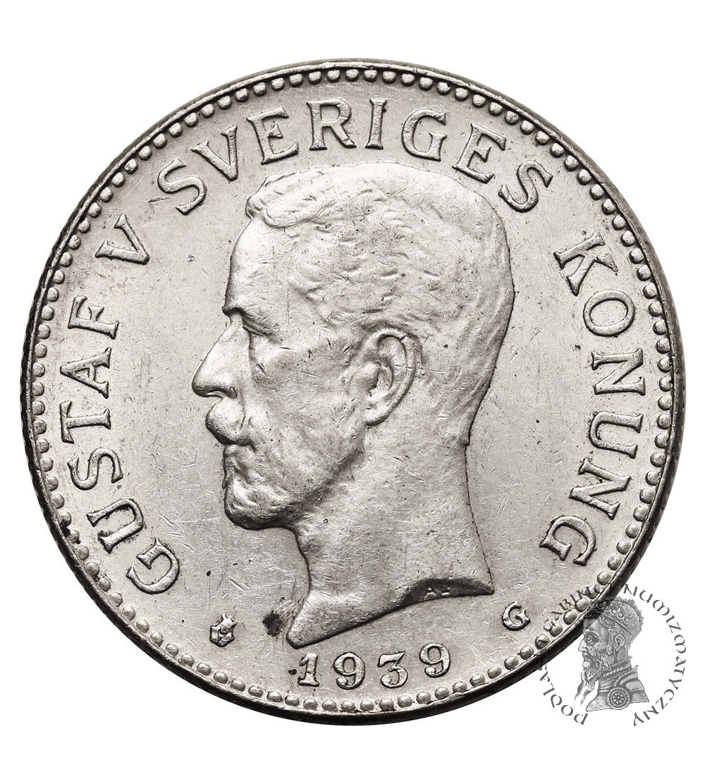 Sweden. 2 Kronor 1939 G