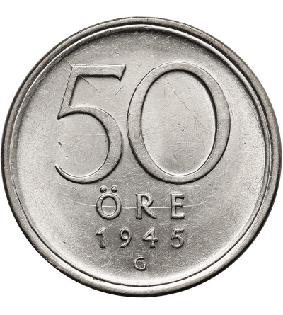 Sweden. 50 Öre 1945 G