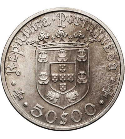 Portugal. 50 Escudos 1968, 500th Anniversary of the Birth of Pedro Alvares Cabral