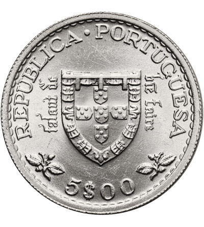 Portugal. 5 Escudos 1960, 500th Anniversary of the Death of Infante D. Henrique (Prince Henry the Navigator)