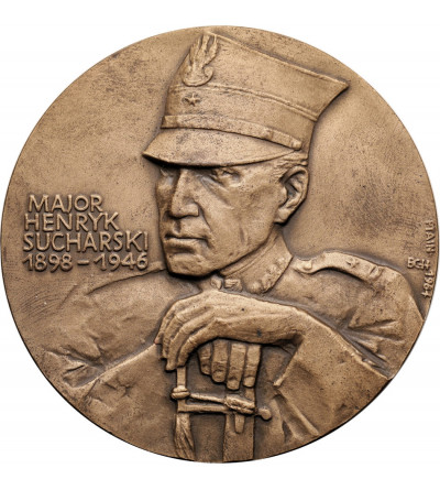 Poland, PRL (1952-1989). Medal 1984, Major Henryk Sucharski 1898-1946, Westerplatte 1-7.09.1939