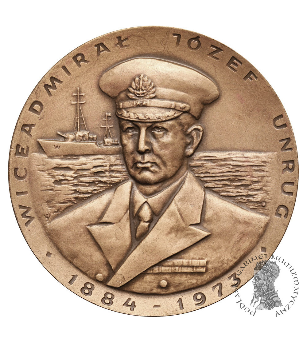 Poland, PRL (1952-1989). Medal 1985, Vice Admiral Józef Unrug