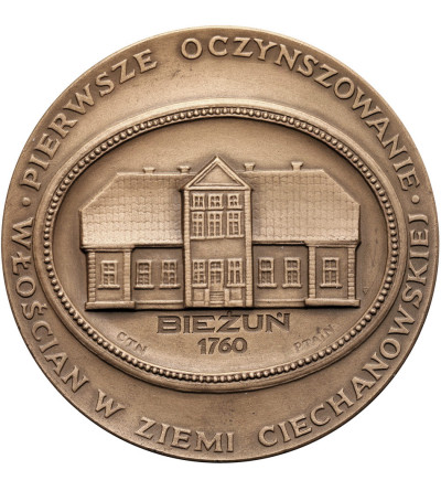 Polska, PRL (1952–1989). Medal 1984, Great Crown Chancellor Andrzej Zamojski 1716-1792, Bieżuń