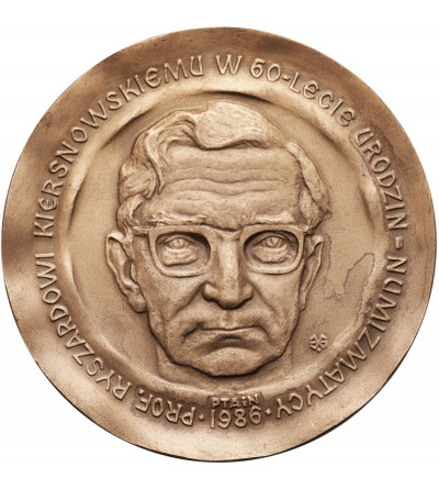 Poland, PRL (1952-1989). Medal 1985, 60th Anniversary of Professor Ryszard Kiersnowski's Birthday