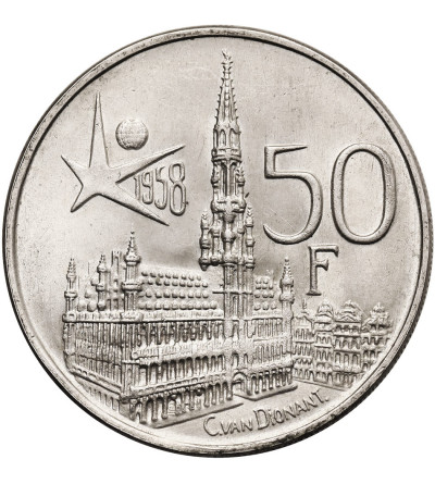 Belgium/ Des Belges. 50 Francs 1958, Brussels World Fair