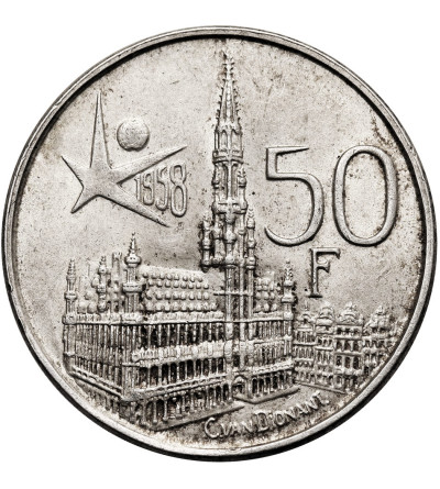 Belgium / Der Belgen. 50 Francs 1958, Brussels World Fair