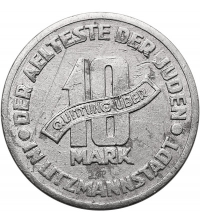 Poland, Ghetto in Lodz. 10 Mark 1943, Lodz (Litzmannstadt) - aluminium