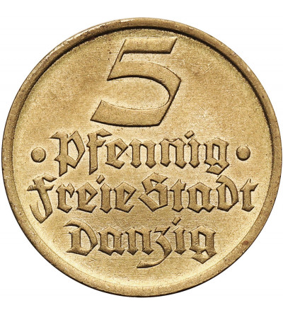 Gdansk, (Danzig / Free City of Gdansk). 5 Pfennig 1932, Turbot