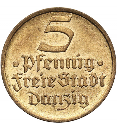 Gdansk, (Danzig / Free City of Gdansk). 5 Pfennig 1932, Turbot