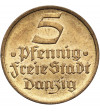 Gdansk, (Danzig / Free City of Gdansk). 5 Pfennig 1932, Turbot