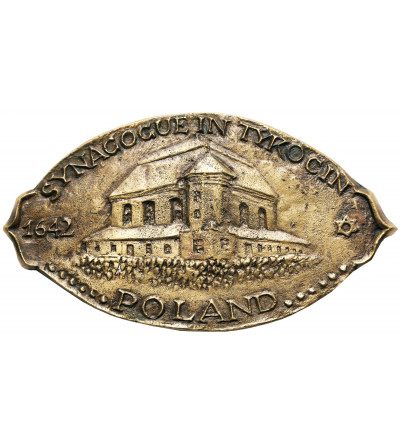 Poland, Tykocin. Single-sided plaquette Synagogue in Tykocin