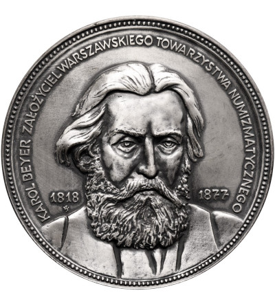 Poland, PRL (1952-1989). Medal 1984, Karol Beyer, Founder of the Warsaw Numismatic Society