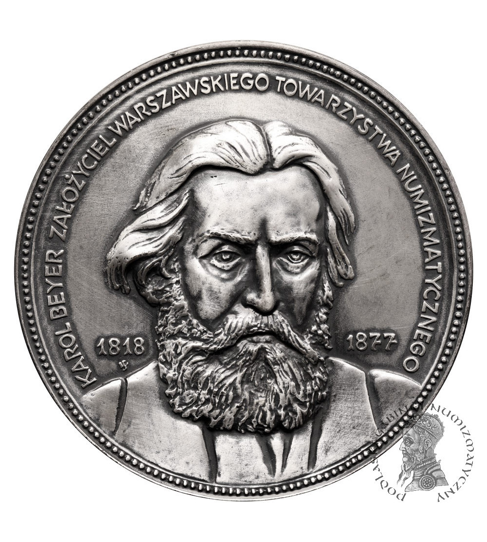 Polska, PRL (1952–1989). Medal 1984, Karol Beyer, Założyciel Warszawskiego Towarzystwa Numizmatycznego