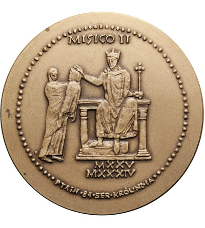 Poland, PRL (1952-1989). Medal 1984, Mieszko II Lambert, PTAiN Royal Series