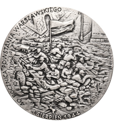 Polska, PRL (1952–1989). Medal 1984, 40 Rocznica Powstania Warszawskiego