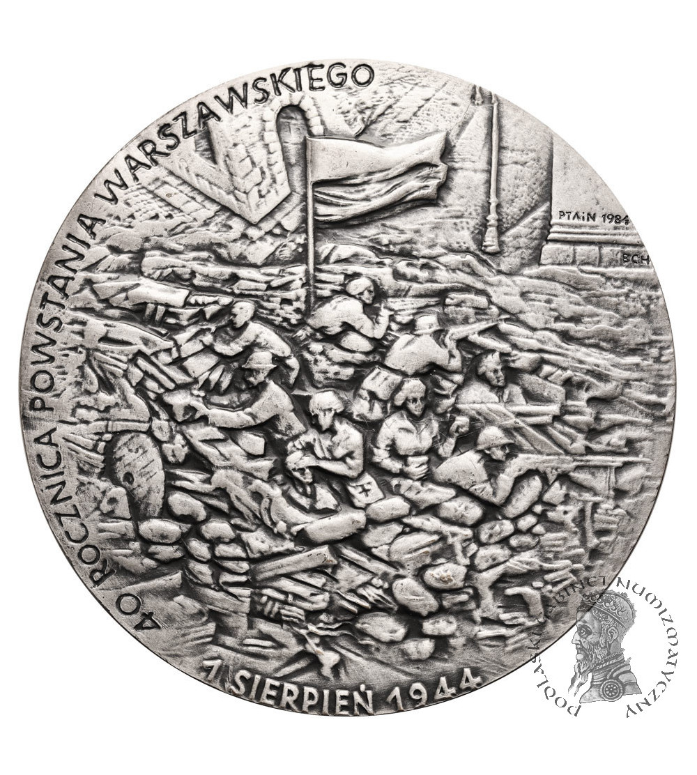 Polska, PRL (1952–1989). Medal 1984, 40 Rocznica Powstania Warszawskiego