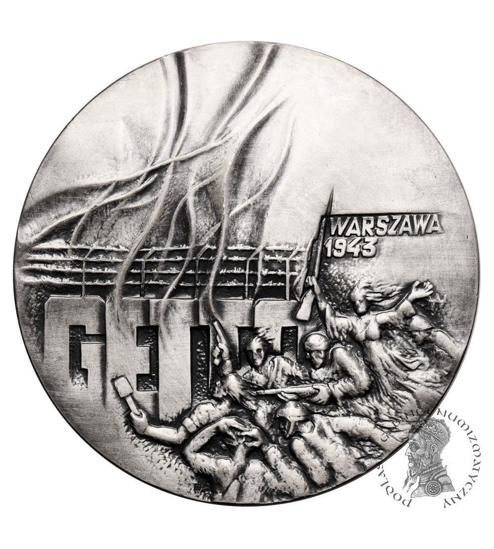 Polska, PRL (1952–1989). Medal 1983, 40 Rocznica Powstania w Getcie Warszawskim