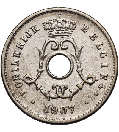 Belgia, Leopold II (1865-1909). 5 Centimes 1907, BELGIE