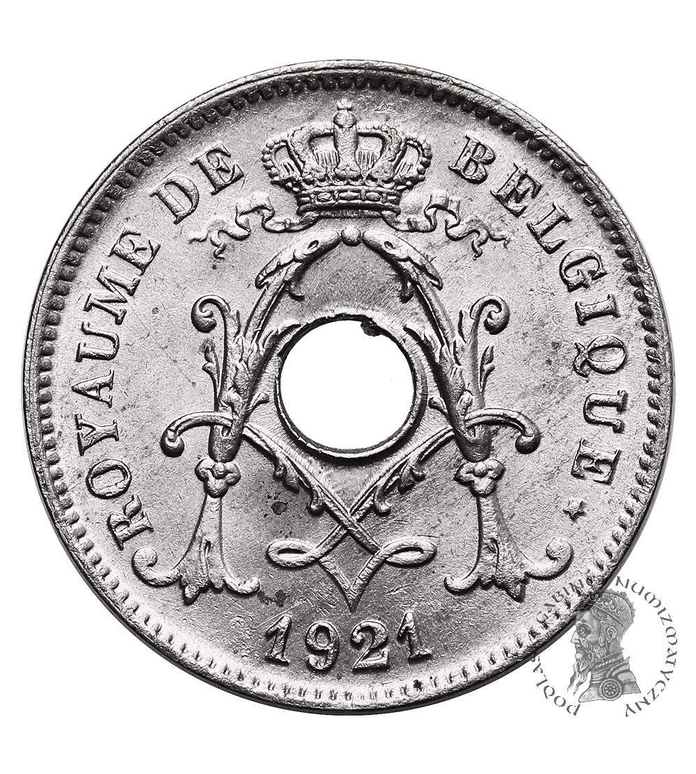 Belgia, Albert I (1909-1934). 10 Centimes 1921, BELGIQUE