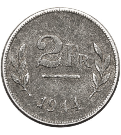 Belgium, Leopold III (1934-1951), Allied Occupation Coinage. 2 Francs 1944