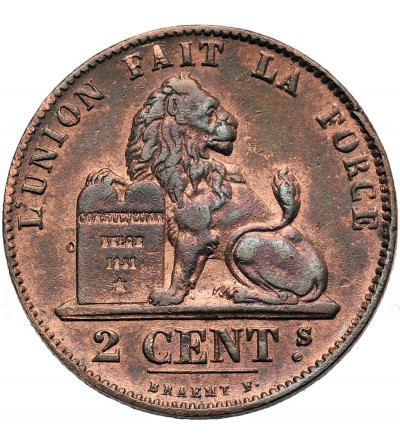 Belgia, Leopold I (1831-1865). 2 Centimes 1862