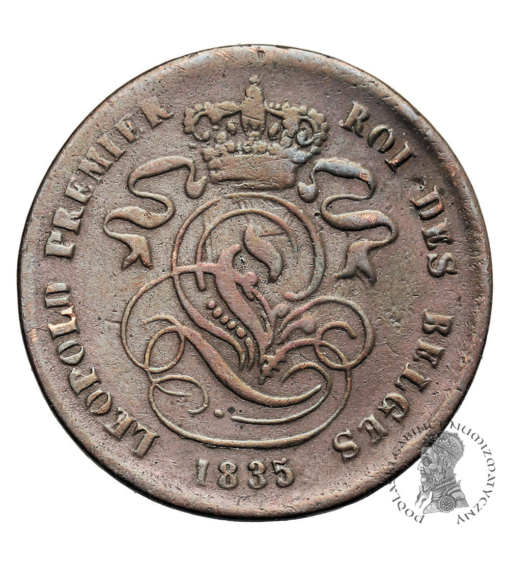 Belgia, Leopold I (1831-1865). 2 Centimes 1835