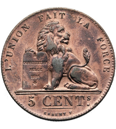 Belgia, Leopold I (1831-1865). 5 Centimes 1856