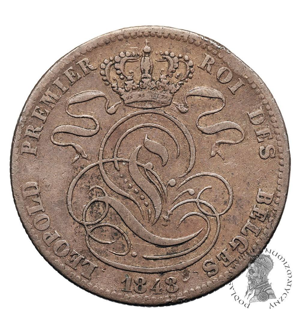 Belgia, Leopold I (1831-1865). 5 Centimes 1848