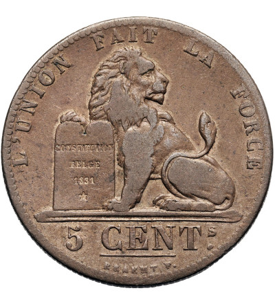 Belgia, Leopold I (1831-1865). 5 Centimes 1848