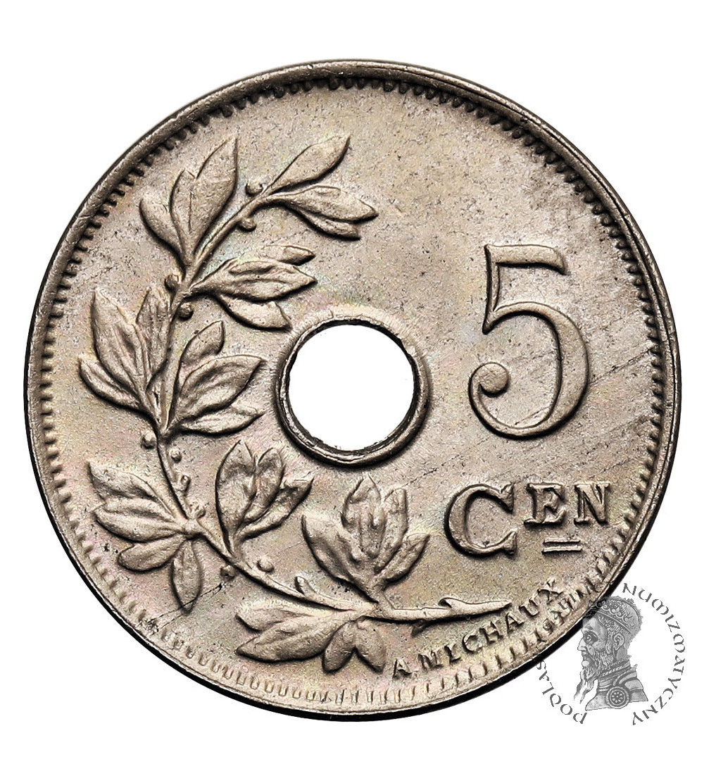 Belgium, Albert I (1909-1934). 5 Centimes 1910, BELGIE