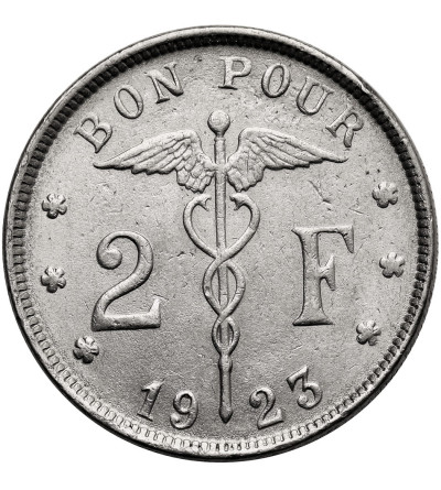 Belgium, Albert I (1909-1934). 2 Francs 1923, BELGIQUE