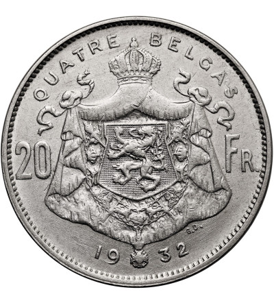 Belgium, Albert I (1909-1934). 20 Francs 1932, BELGES