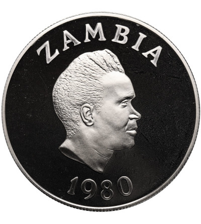 Zambia. 10 Kwacha 1980, Międzynarodowy Rok Dziecka - Proof