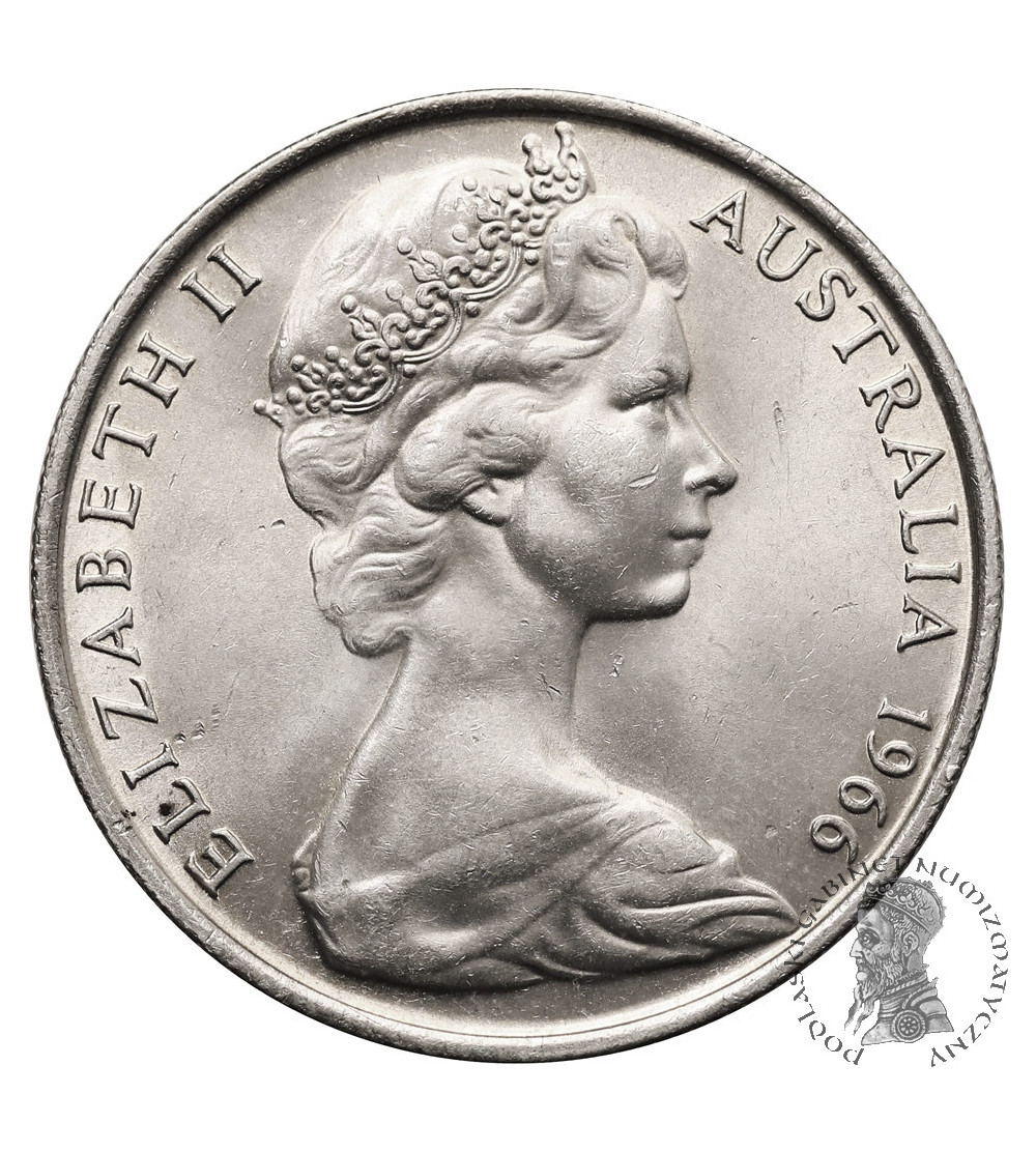 Australia, Elizabeth II (1951 - 2022). 50 Cents 1966