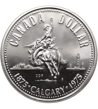 Canada. Dollar 1975, 100th anniversary of the City of Calgary