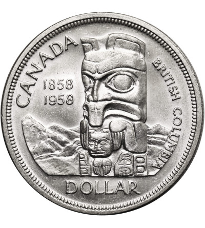 Canada. 1 Dollar 1958, 100th Anniversary of British Columbia